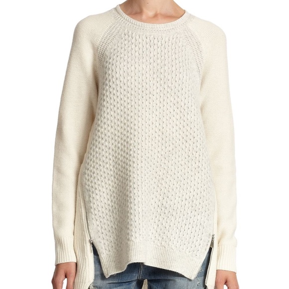 Rebecca Taylor Sweaters - Rebecca Taylor Oversized Side Zipper Sweater